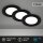 LED Einbauleuchten, Schwarz, Bohrloch 6,8 cm, 3x3W, IP65, Ø 8,6 cm – Briloner