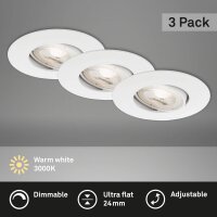 Einbauleuchten Briloner 3 x 4,9 Watt LED Weiß...