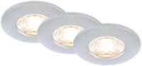 Einbauleuchten Briloner 3 x 3,6 Watt LED IP44 Chrom matt...