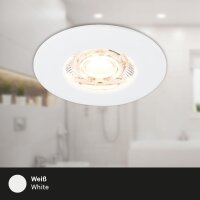 Einbauleuchten Briloner 3 x 3,6 Watt LED IP44 Weiß Einbauspots 340 Lumen