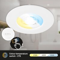 Einbauleuchte Briloner 3 x 4,9 Watt LED Weiß IP44...