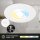 LED Einbauleuchten, Weiß, Bohrloch 6,8 cm, 3x4,9W, CCT einstellbar, IP44, Ø 9 cm – Briloner