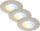 Einbauleuchten Briloner 3 x 4,9 Watt LED Nickelmatt Lichtfarbe wählbar Einbauspot 580 Lumen