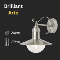 B-Kartonage Außenleuchte Brilliant Arto Edelstahl...