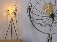 Stehleuchte Eco-Light grid Anthrazit Standlampe Drahtkorb Luce Ambiente