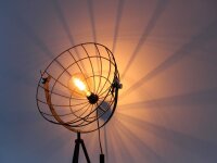 Stehleuchte Eco-Light grid Anthrazit Standlampe Drahtkorb Luce Ambiente