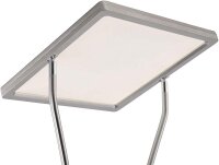 B-Kartonage Stehleuchte LeuchtenDirekt Marian LED Deckenfluter eckig mit Lesearm metall
