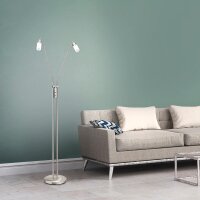 Stehleuchte Max, Stahl, 2x4W, 23 x 157 cm – LeuchtenDirekt