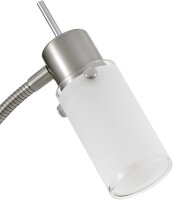 Tischlampe Max, Stahl, 4 Watt, 3000K, Glas, 13 x 13 x 37 cm – LeuchtenDirekt