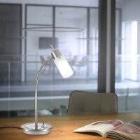 Tischleuchte Max, Stahl, 4 Watt, 13 x 13 x 37 cm – LeuchtenDirekt
