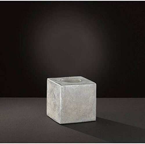Tischleuchte Broad, Grau, 10 Watt (exkl.), 9,8 x 9,8 x 9,8 cm – Wofi