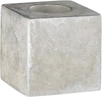 Tischleuchte Broad, Grau, 10 Watt (exkl.), 9,8 x 9,8 x 9,8 cm – Wofi