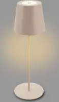 Akku-Leuchte Briloner Tischleuchte LED Beige dimmbar Tischlampe IP44 2,5 Watt
