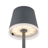 Globo VANNIESO Solar-Tischleuchte Metall anthrazit 10x LED warmweiß IP44 – 36637A