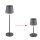 Globo VANNIESO Solar-Tischleuchte Metall anthrazit 10x LED warmweiß IP44 – 36637A