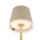 Globo VANNIESO Solar-Tischleuchte Metall sandfarben 10x LED warmweiß IP44 – 36637S