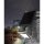 Solar-Lichter ENERGY LED Solar Strahler Schwarz Alu 100W 1000lm Fernbedienung Warmweiß IP65