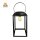 Solar Laterne BODHU XL: 32cm, schwarze Outdoor-Leuchte von Solar-Lichter, stilvolle Gartenbeleuchtung.