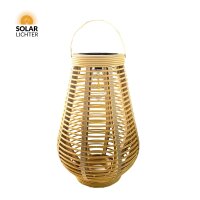 Solar Laterne VABBIN XL: 45cm, große Outdoor-Laterne von Solar-Lichter, stimmungsvolle LED-Beleuchtung