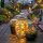 Solar-Lichter GILA LED Solar Laterne Natur PE-Rattan 22,8cm Flacker-Effekt 3000K IP44