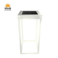 Solar Gartenleuchte TIMIKA weiss 33cm Außenlampe Außenleuchte von Solar-Lichter