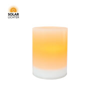 Solar-Lichter Terrassa LED Solar Kerze Weiß 10,1cm Flacker-Effekt 3000K IP44