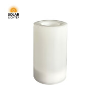 Solar-Lichter Terrassa L LED Solar Kerze Weiß 12,7cm Flacker-Effekt 3000K IP44