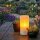 Solar-Lichter Terrassa XL LED Solar Kerze Weiß 15,6cm Flacker-Effekt 3000K IP44