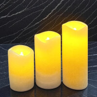 Solar Kerzenset TRIMANCE 3er Set flackerns von Solar-Lichter