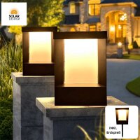 Solar-Lichter BORNEO 2-in-1 LED Solar Wegeleuchte Schwarz...