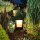 Solar-Lichter BORNEO 2-in-1 LED Solar Wegeleuchte Schwarz Eisen 25cm Erdspieß 3000K IP44