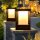 Solar-Lichter BORNEO 2-in-1 LED Solar Wegeleuchte Schwarz Eisen 25cm Erdspieß 3000K IP44