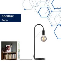 Tischleuchte Nordlux Paco Schwarz skandinavischer Stil