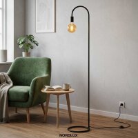 Stehleuchte Nordlux Paco skandinavische Stehlampe schwarz