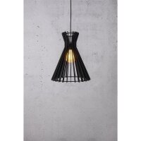 Pendelleuchte Groa 34, Schwarz, E27 max. 60W (exkl.), Ø 34 cm – Nordlux