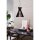 Nordlux Pendelleuchte Groa 34 Holz Schwarz Ø34cm E27 Lamellen-Design 200cm Abhängung