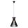 Nordlux Pendelleuchte Groa 34 Holz Schwarz Ø34cm E27 Lamellen-Design 200cm Abhängung