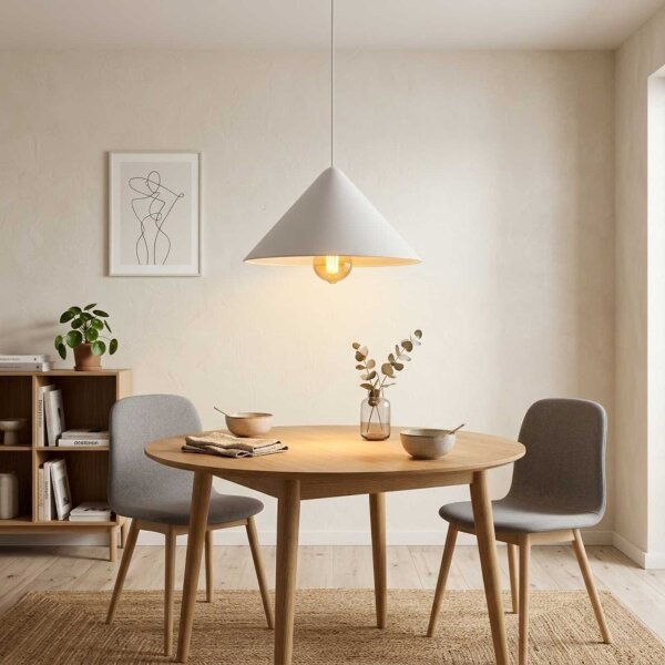 Hängeleuchte Nono 49, Weiß matt, E27 max. 40W, Ø 49 cm – Nordlux