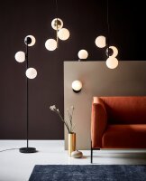 Wandleuchte Nordlux Lilly Schwarz Wandlampe Steckerzuleitung Glas