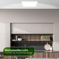 Deckenleuchte Briloner 14 Watt LED Ultraenergieeffizient 42 x 42 cm Deckenlampe Backlight