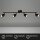 Strahler Briloner 4er Spot Deckenlampe GU10 Fassung Schwarz Deckenleuchte