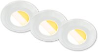 LED Einbauleuchten umschaltbar, Weiß, Bohrloch 6,8...