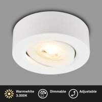 Briloner 2-in-1 LED Einbaustrahler Aufbauspot Weiß...