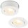 Briloner 2-in-1 LED Einbaustrahler Aufbauspot Weiß Ø9cm Schwenkbar Dimmbar 5W 500lm Warmweiß