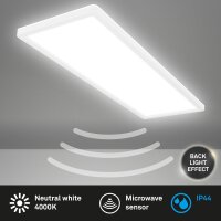 Deckenleuchte Briloner 22 Watt LED Panel mit Sensor 48 cm...