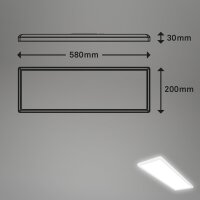 Deckenleuchte Briloner 22 Watt LED Panel mit Sensor 48 cm Deckenlampe IP44