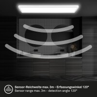 Deckenleuchte Briloner 22 Watt LED Panel mit Sensor 48 cm Deckenlampe IP44