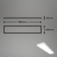Deckenleuchte Briloner 33 Watt LED Panel mit Sensor 98 cm Deckenlampe weiß