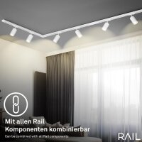 Schienensystem Briloner Erweiterungs-Set Weiß 0,75m...