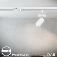 Schienensystem Briloner Erweiterungs-Set Weiß 0,75m 2 x GU10